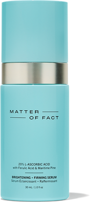 Image of MATTER OF FACT BRIGHTENING AND FIRMING SERUM vessel on white background